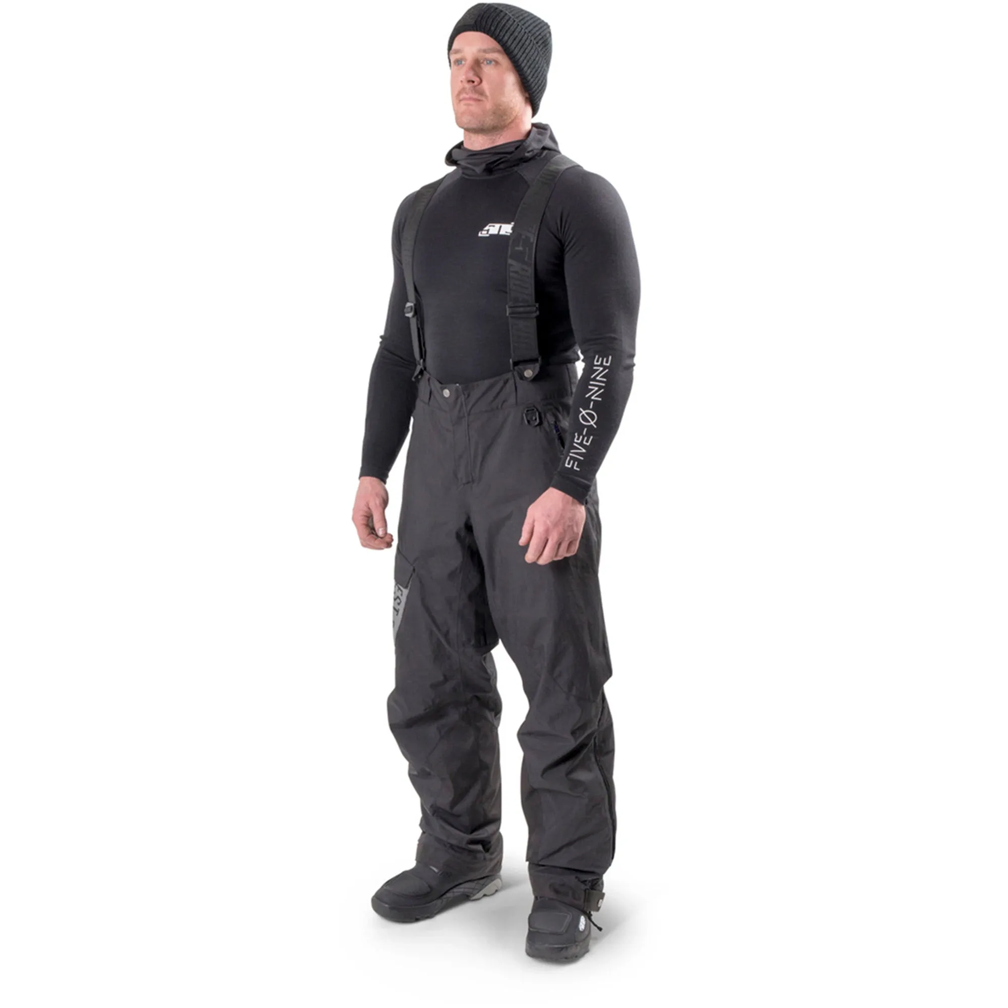 509  Forge Snowmobile Pants Shell Durable 5Tech Weatherproof Black Snow Bibs