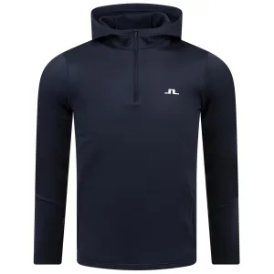 Aerial Regular Fit Quarter Zip Stretch Fleece Hoodie JL Navy - SS24