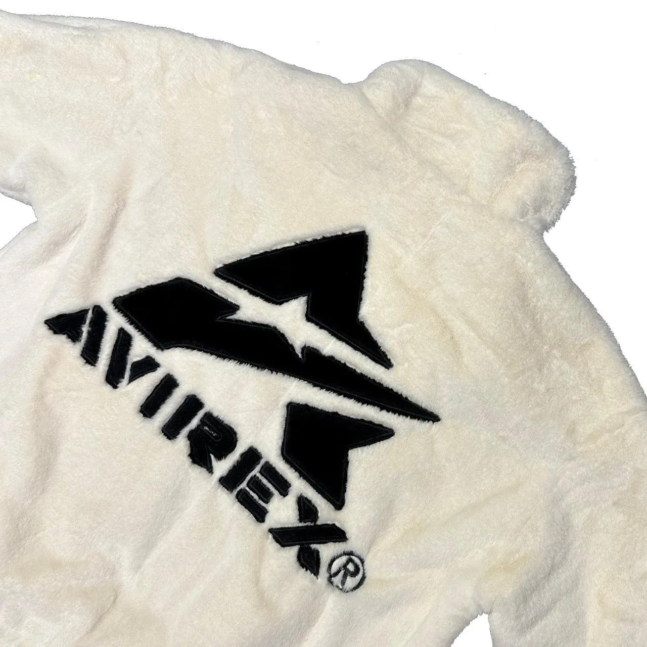 Avirex Fur Jacket In White ( L )