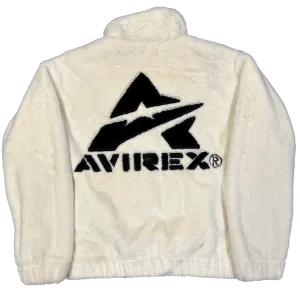 Avirex Fur Jacket In White ( L )