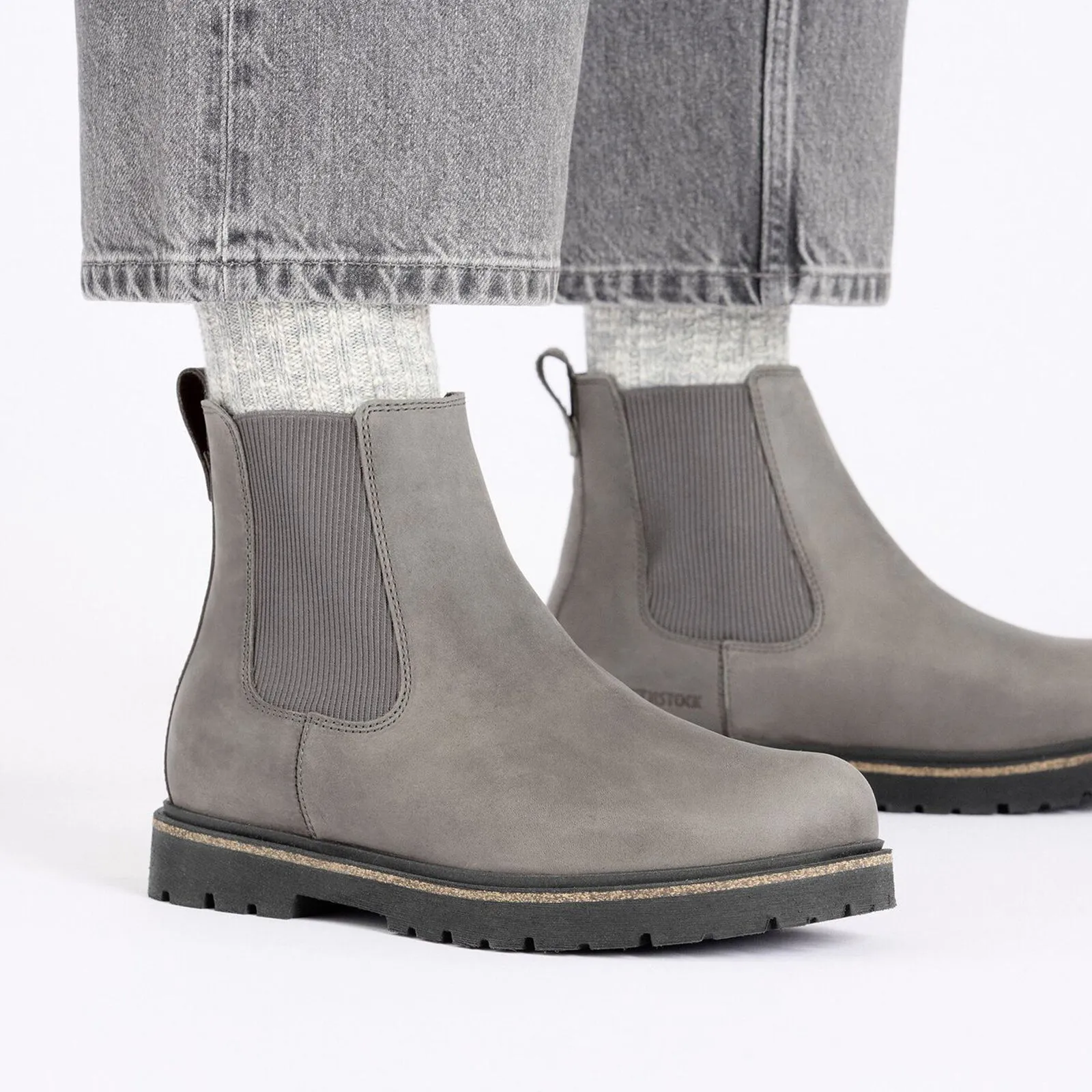 Birkenstock Highwood Deep Blue Chelsea Boot (Women) - Graphite Nubuck