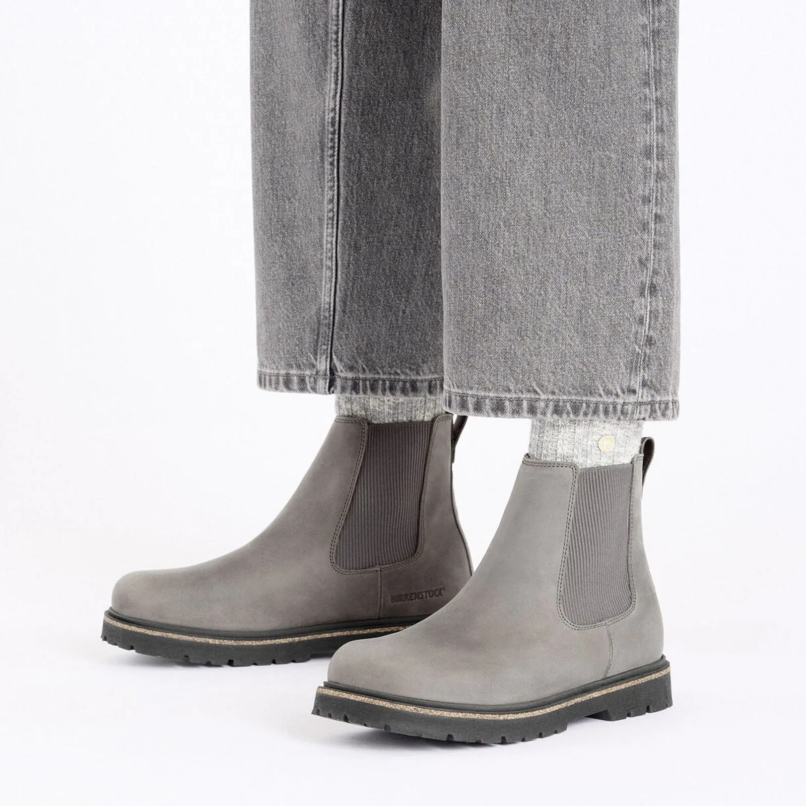 Birkenstock Highwood Deep Blue Chelsea Boot (Women) - Graphite Nubuck