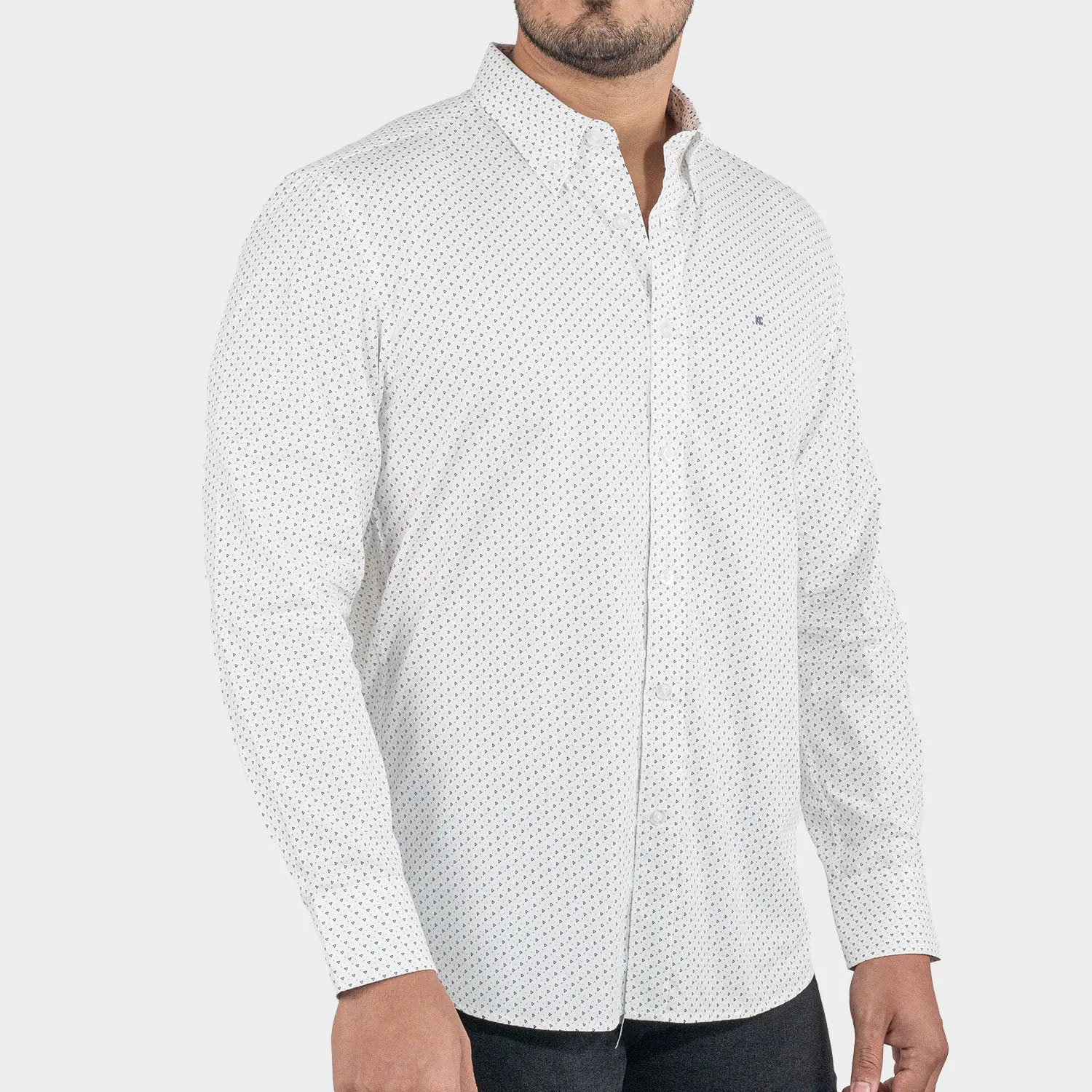 Camisa De Vestir Manga Larga Para Hombre