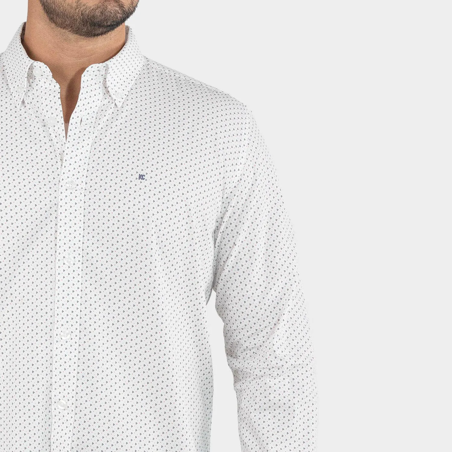 Camisa De Vestir Manga Larga Para Hombre