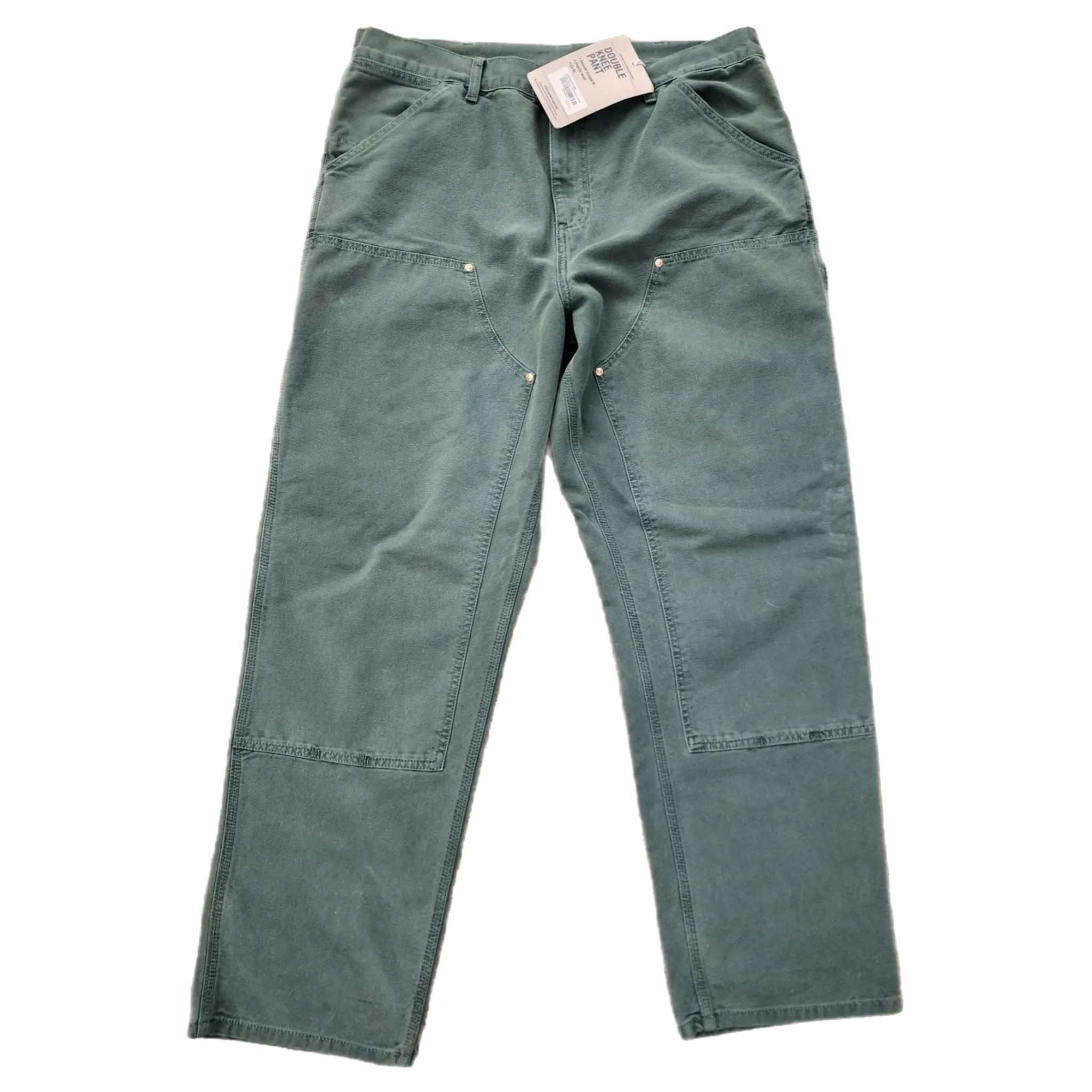 Carhartt WIP Green Double Knee Carpenter Pants - Size 36