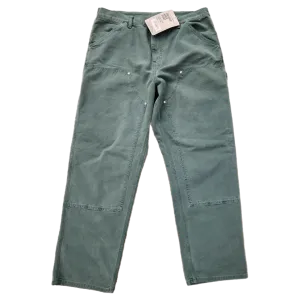 Carhartt WIP Green Double Knee Carpenter Pants - Size 36