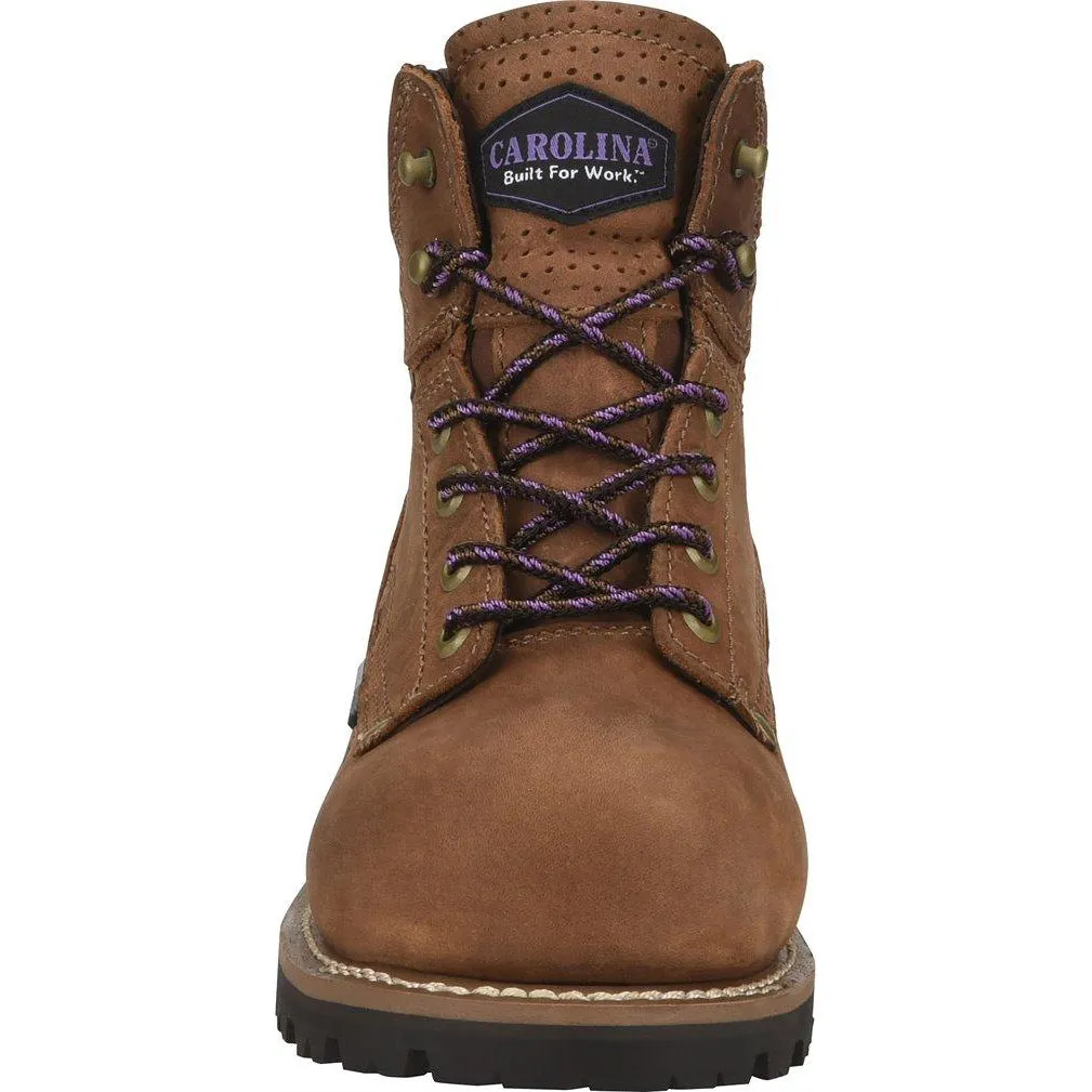 Carolina Women's Parthenon 6" Comp Toe WP Work Boot- Brown - CA1630