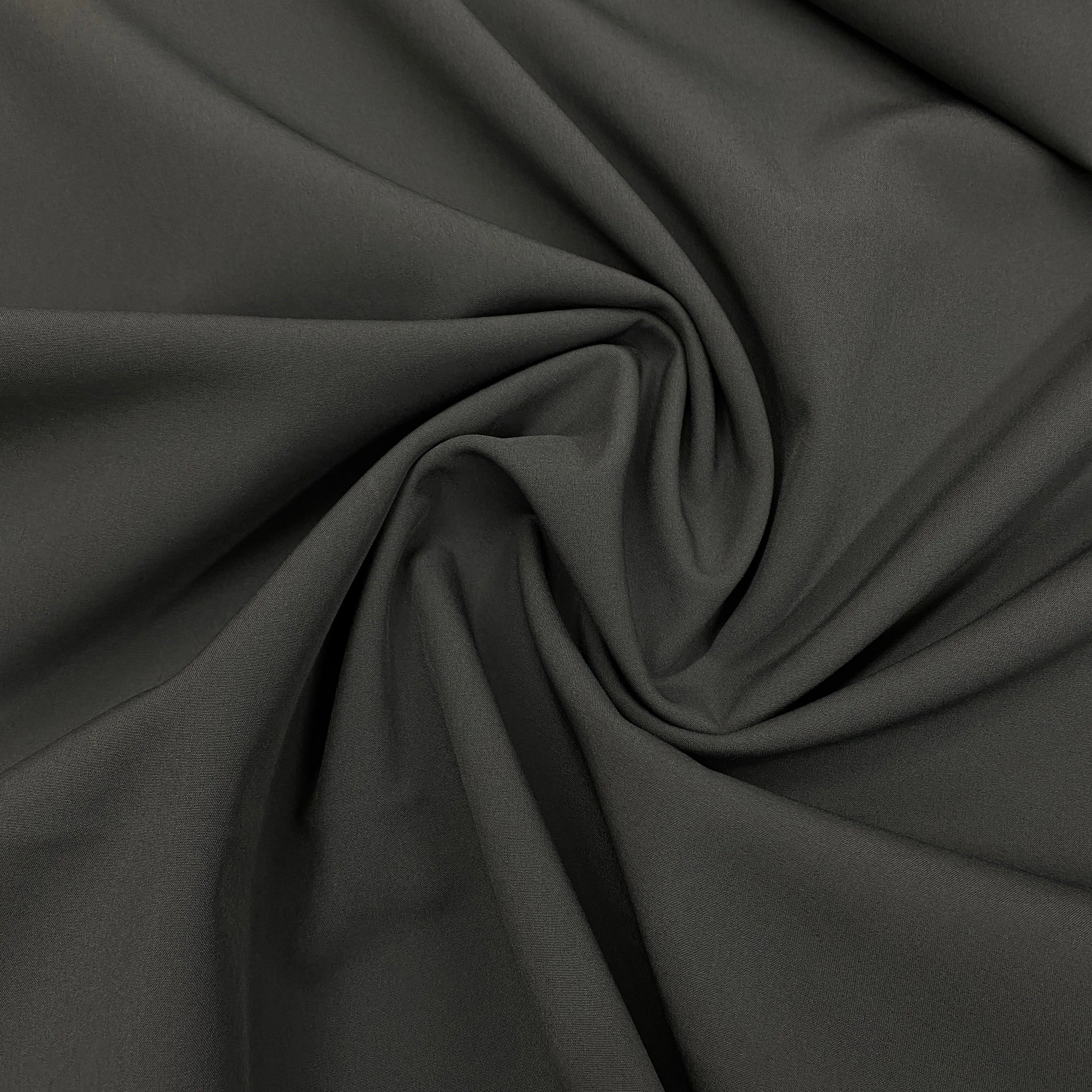 Charcoal and Black Softshell Fabric - Two Sides