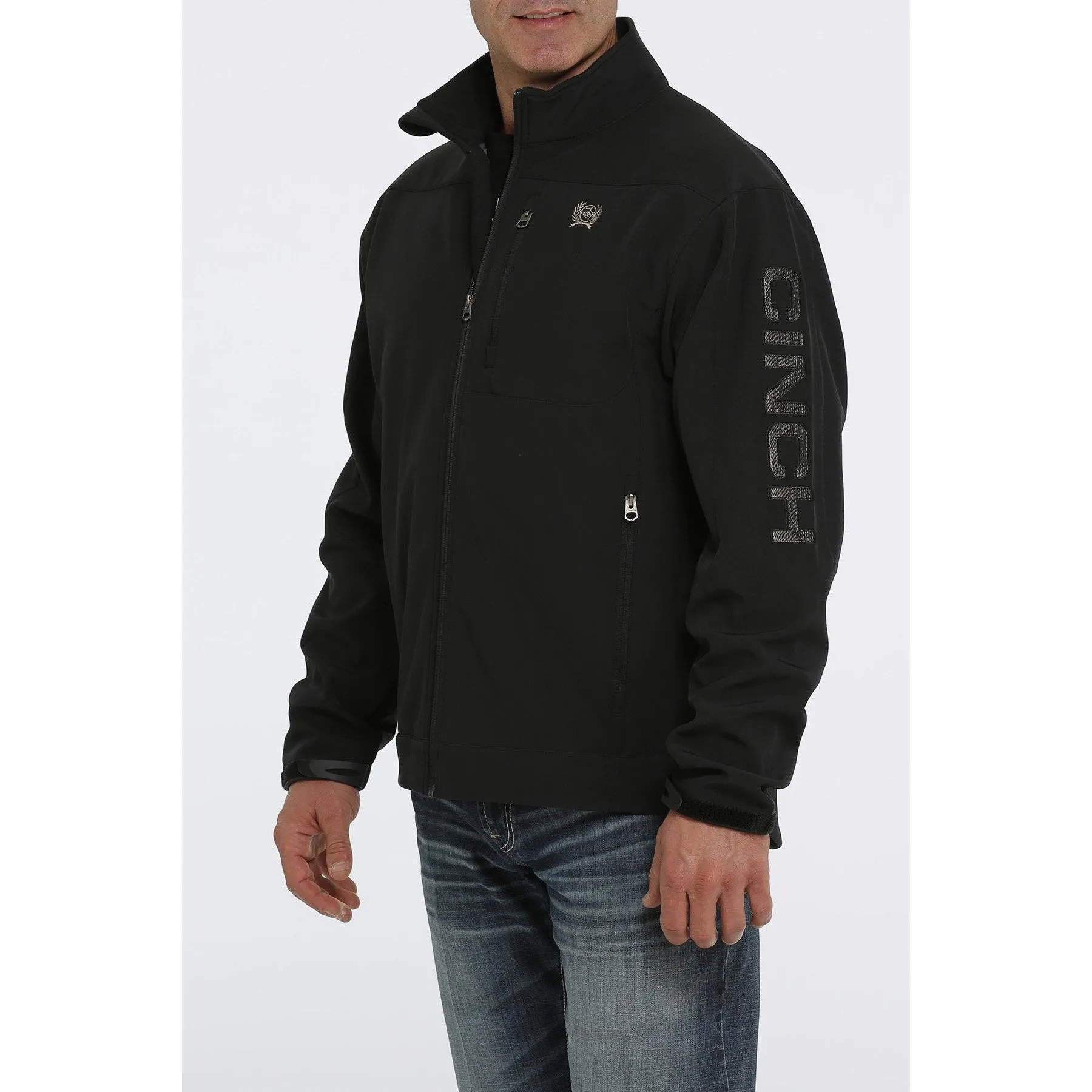 Cinch Men's Concealed Carry Black Lined Bonded Jacket