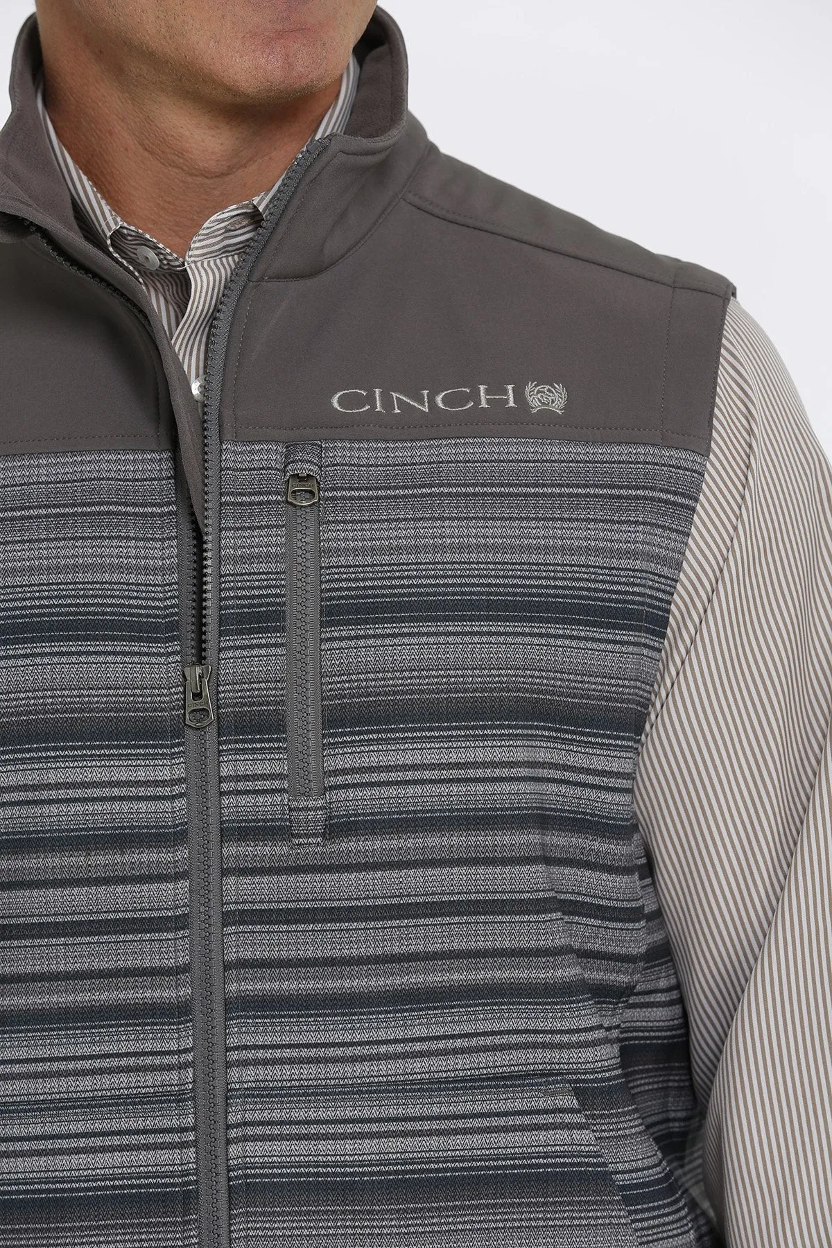 Cinch Men's Gray Bonded Vest