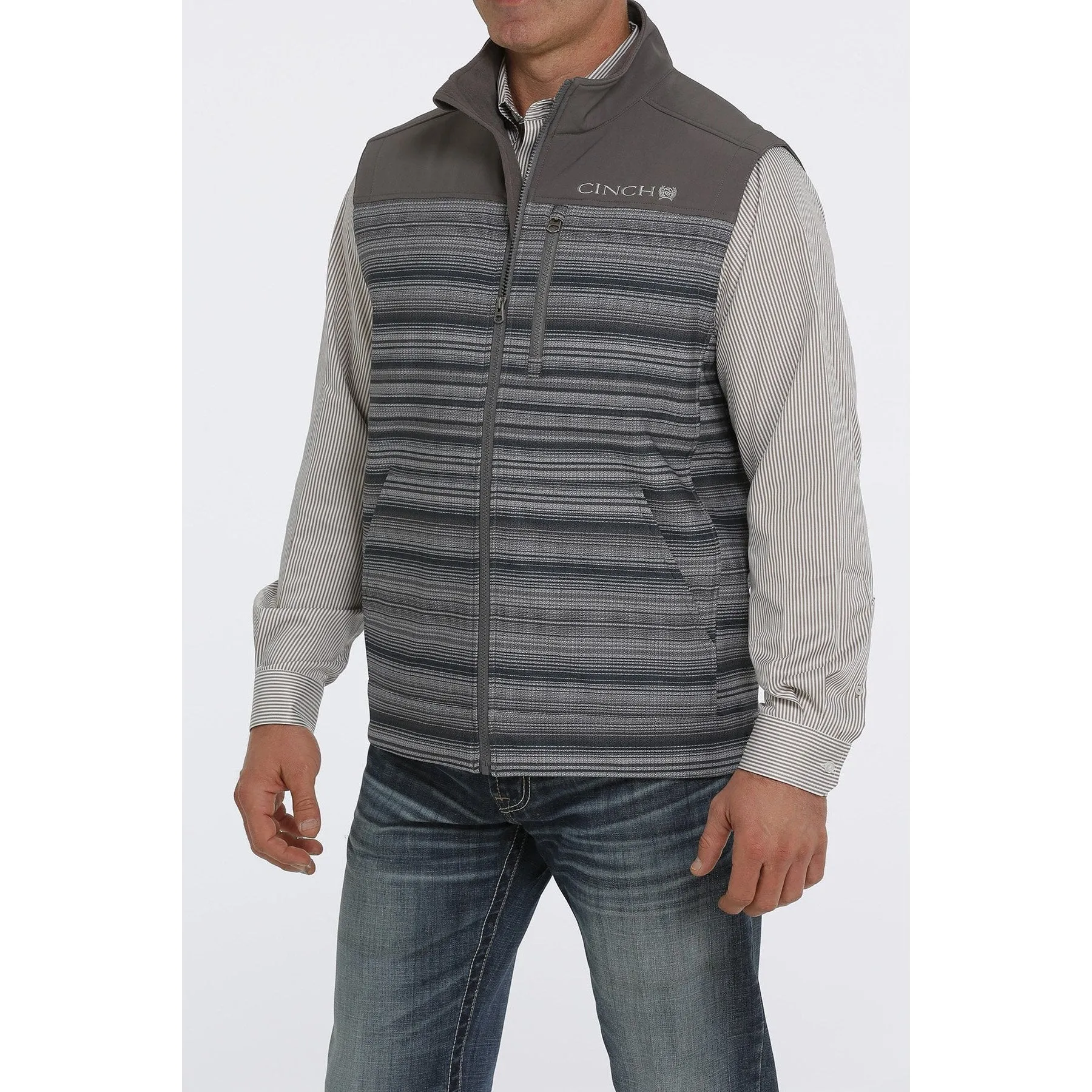 Cinch Men's Gray Bonded Vest