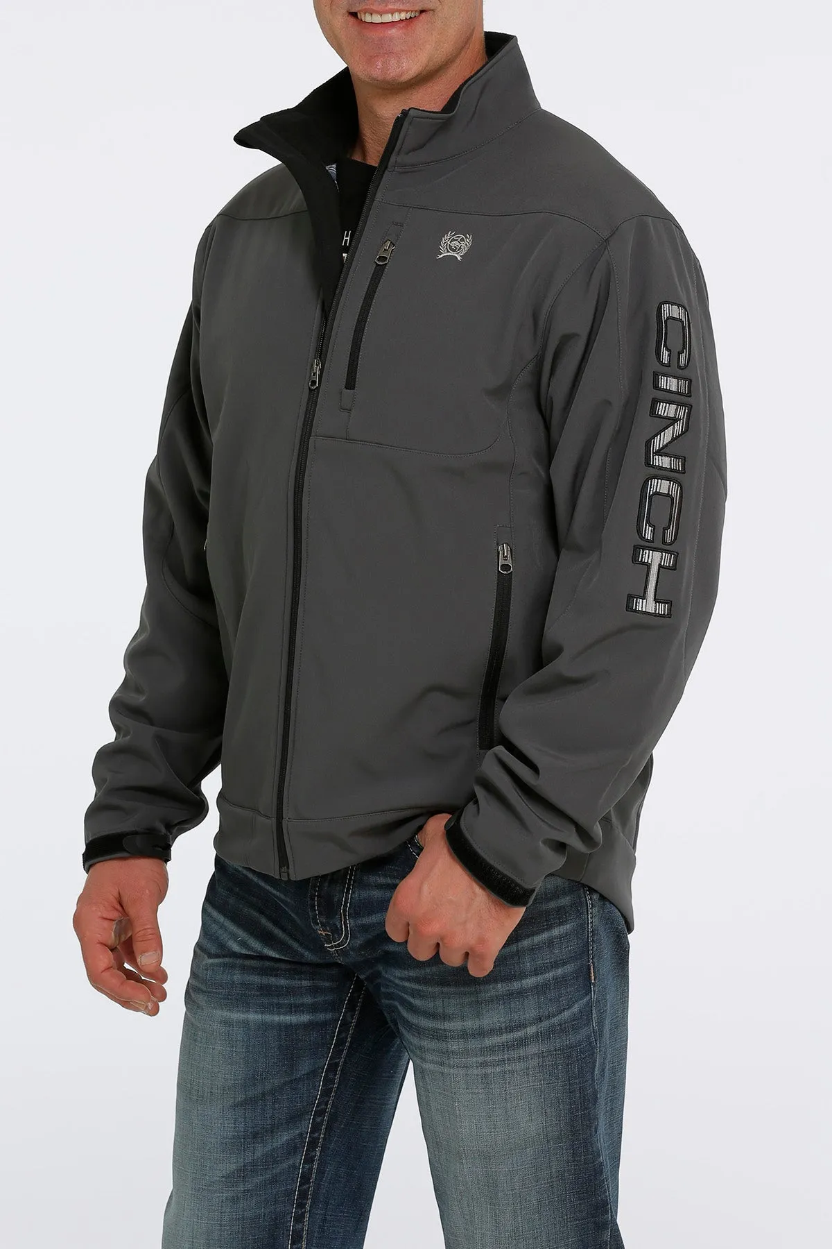 Cinch Men's Grey Lined Bonded Jacket