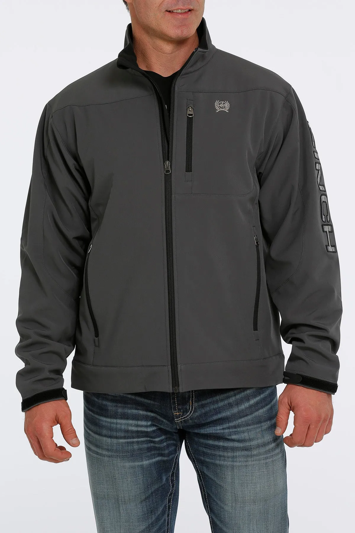 Cinch Men's Grey Lined Bonded Jacket