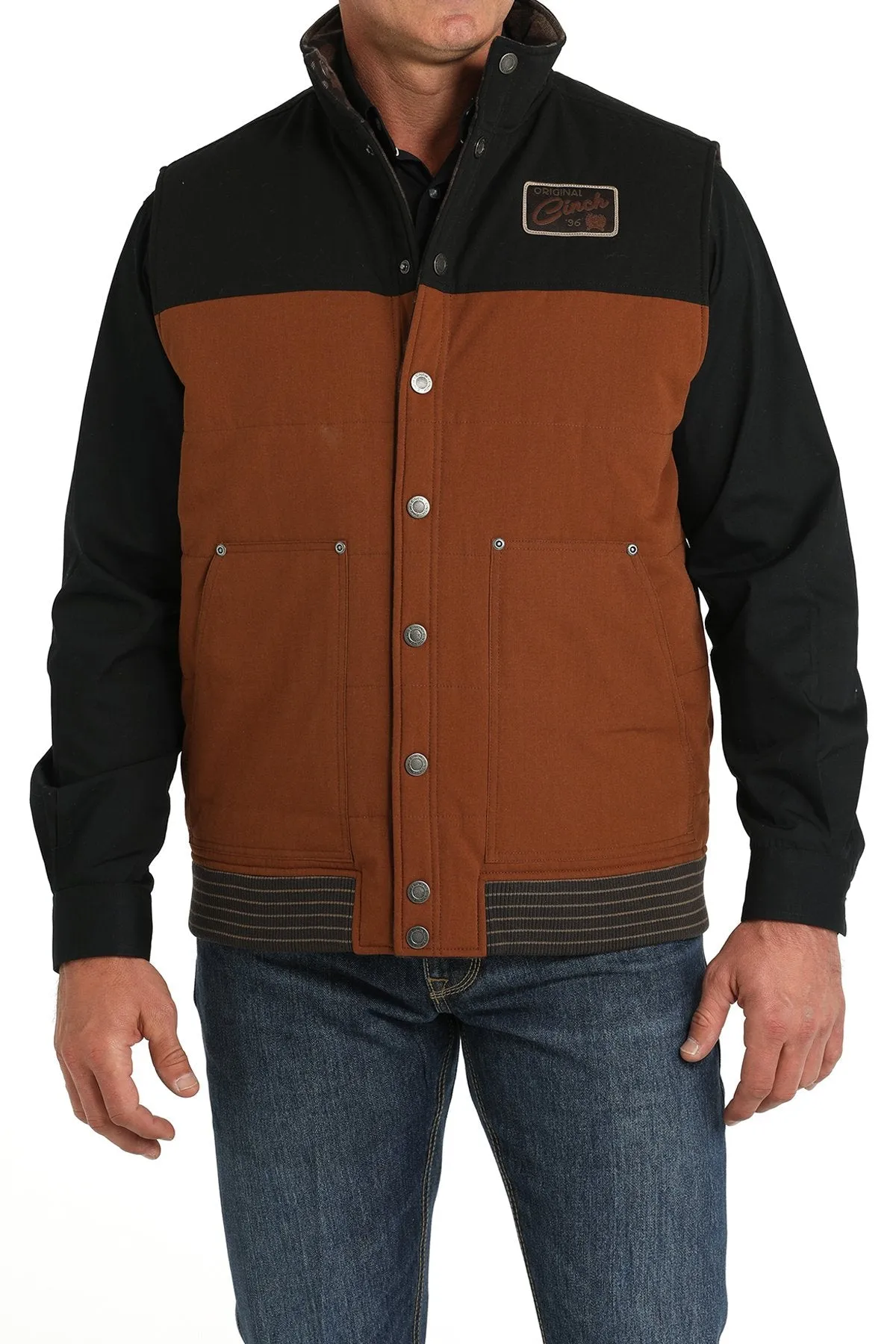 Cinch Reversible Quilted Men's Brown/Black Vest