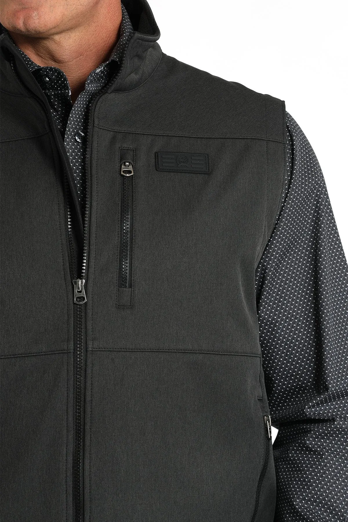 Cinch Softshell Bonded Men's Black Vest