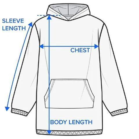 Color Creation Wearable Blanket Hoodie