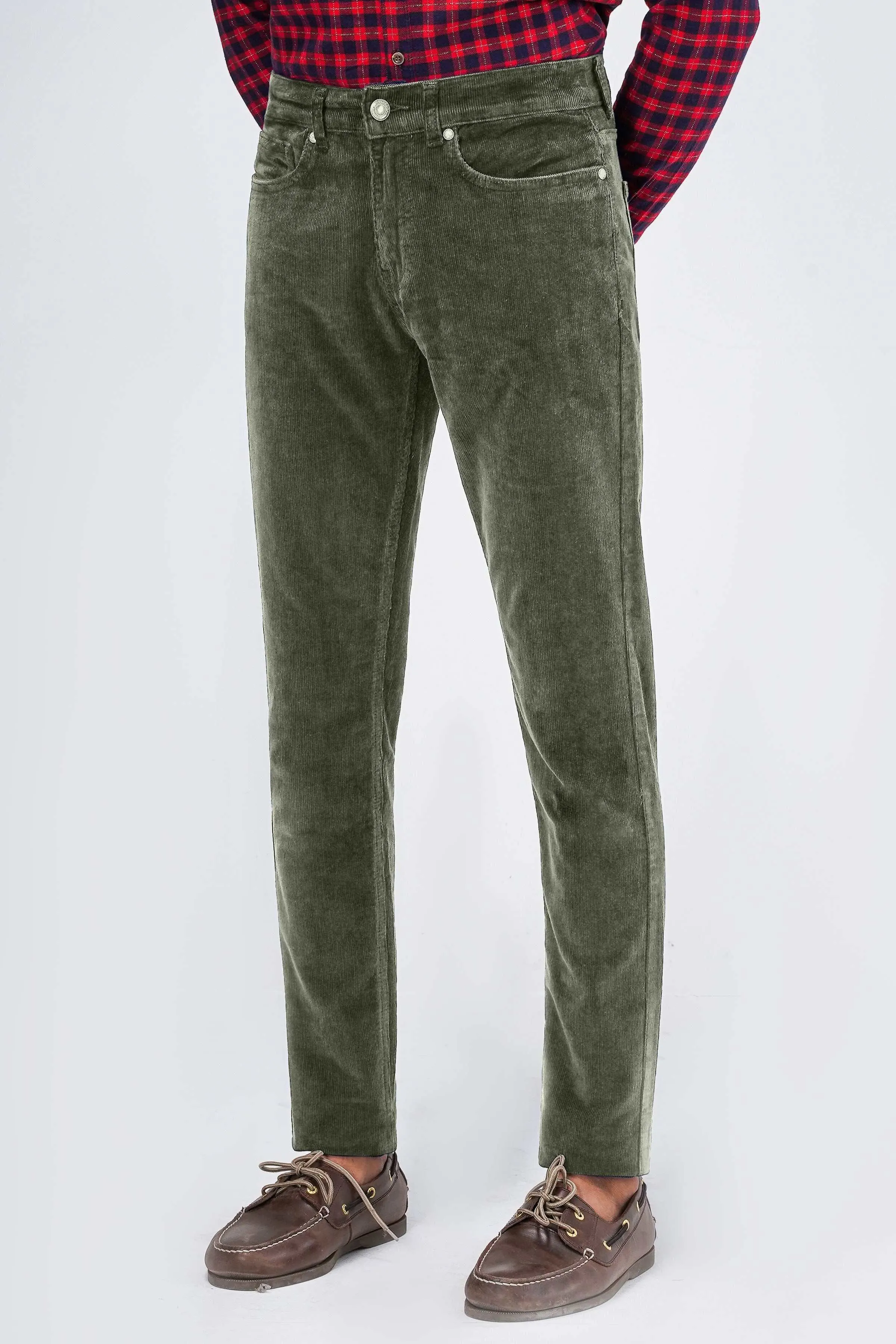 CORDUROY 5-POCKET PANT OLIVE