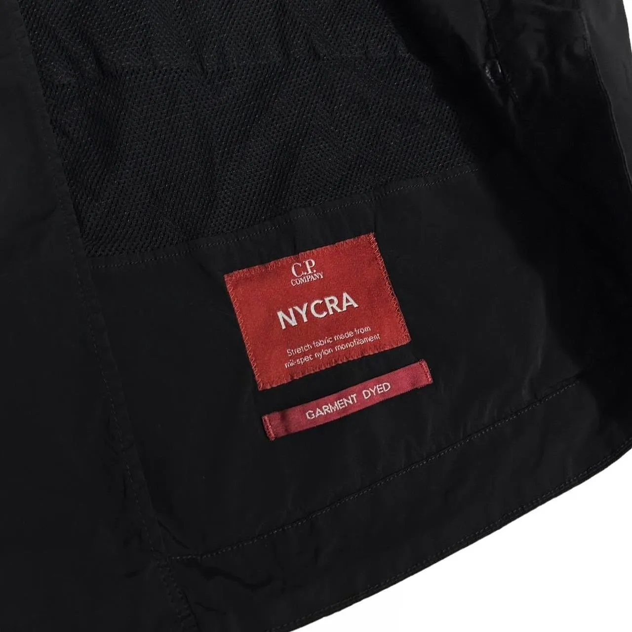 CP Company Black Nycra Nylon Goggle Jacket