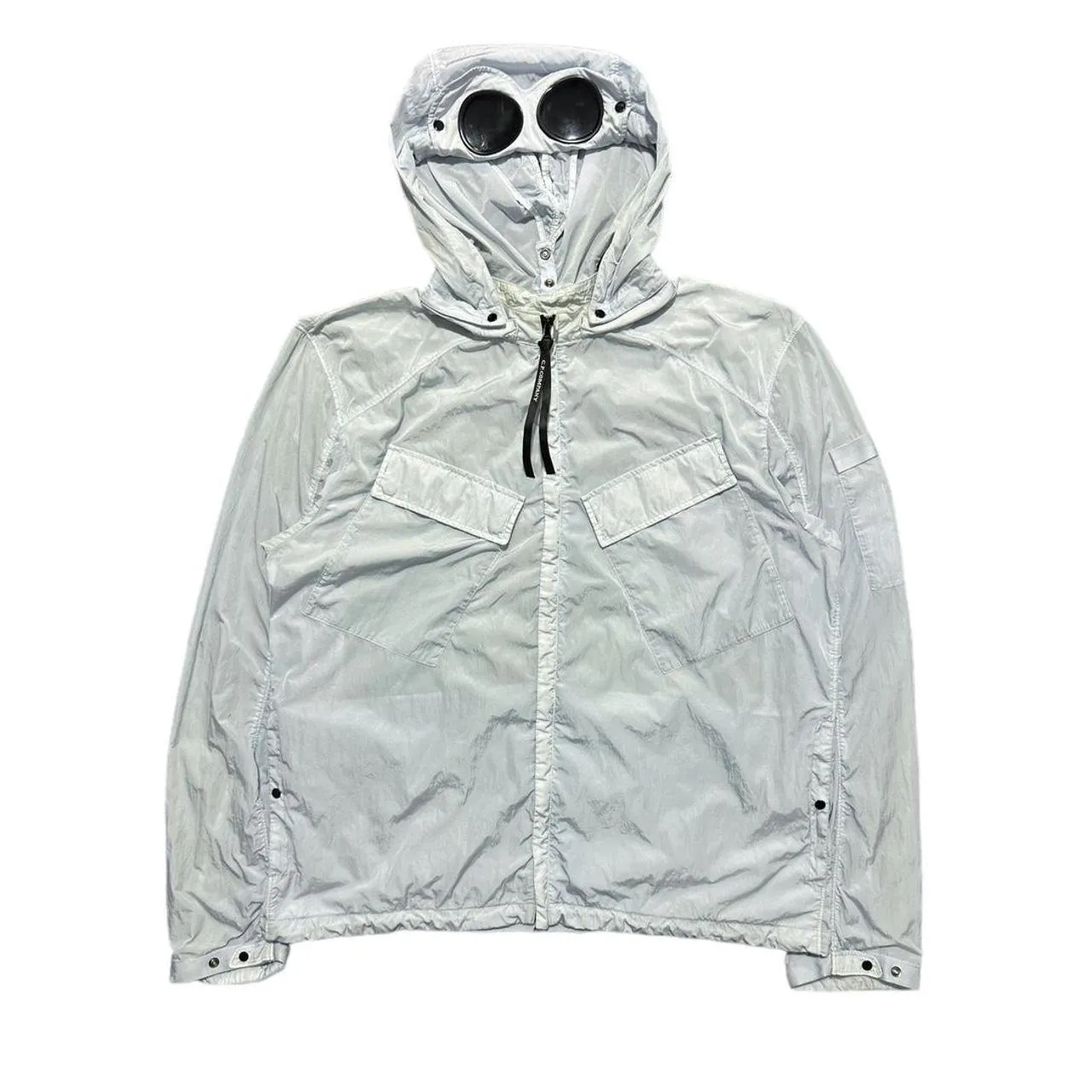 CP Company Icy Blue Nylon Goggle Jacket