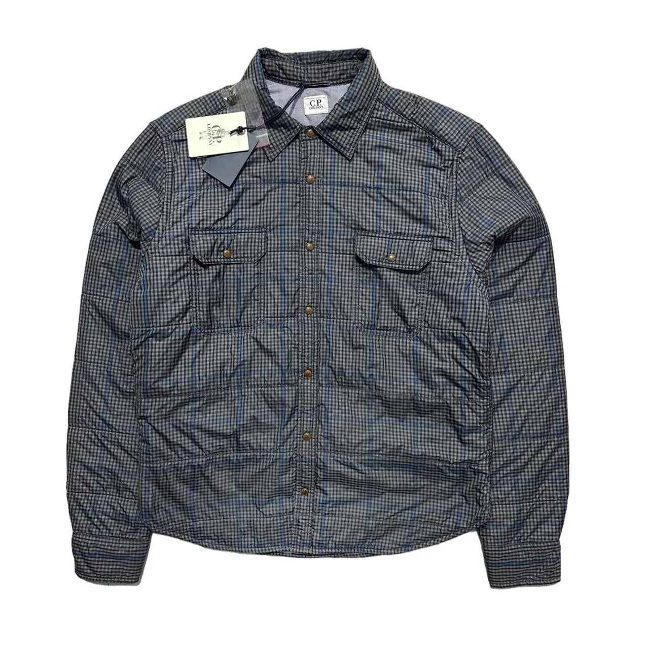 CP Company Quilted Padded Plaid Overshirt