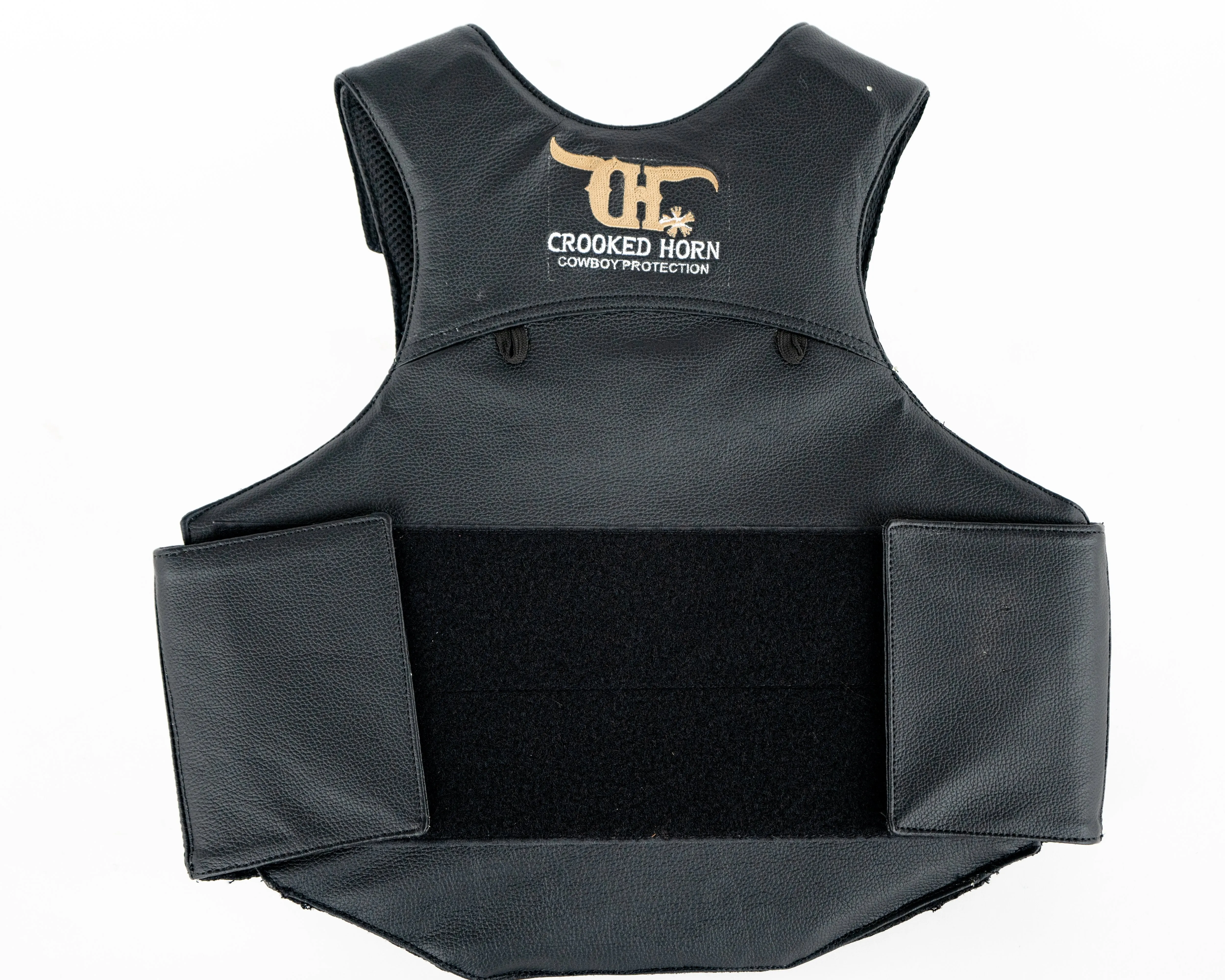 Crooked Horn Bull Rider Pleather Rodeo Vest - Youth