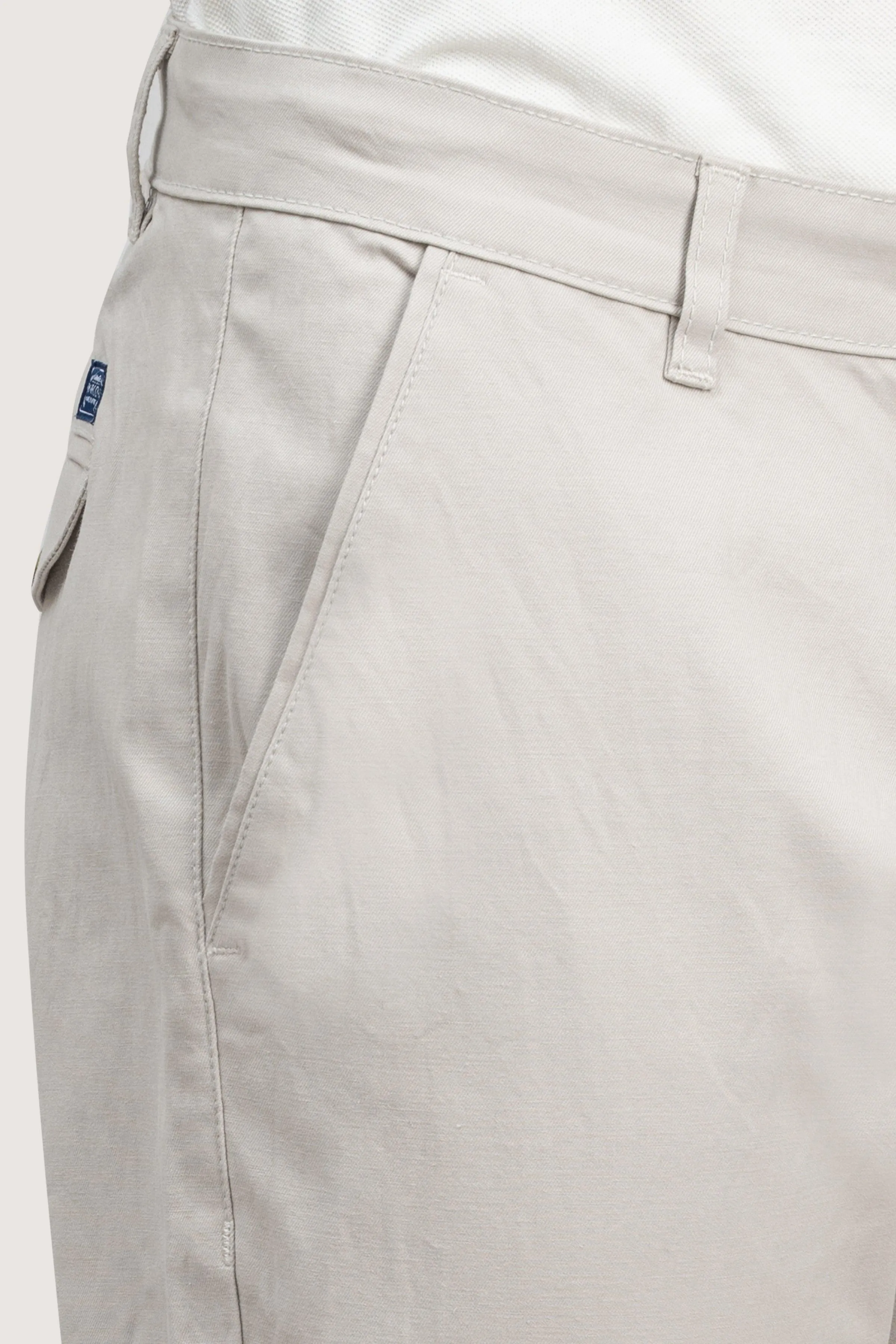 CROSS POCKET TWILL SLIMFIT PANT STONE