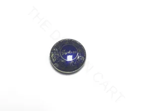 Dark Blue Printed Acrylic Buttons