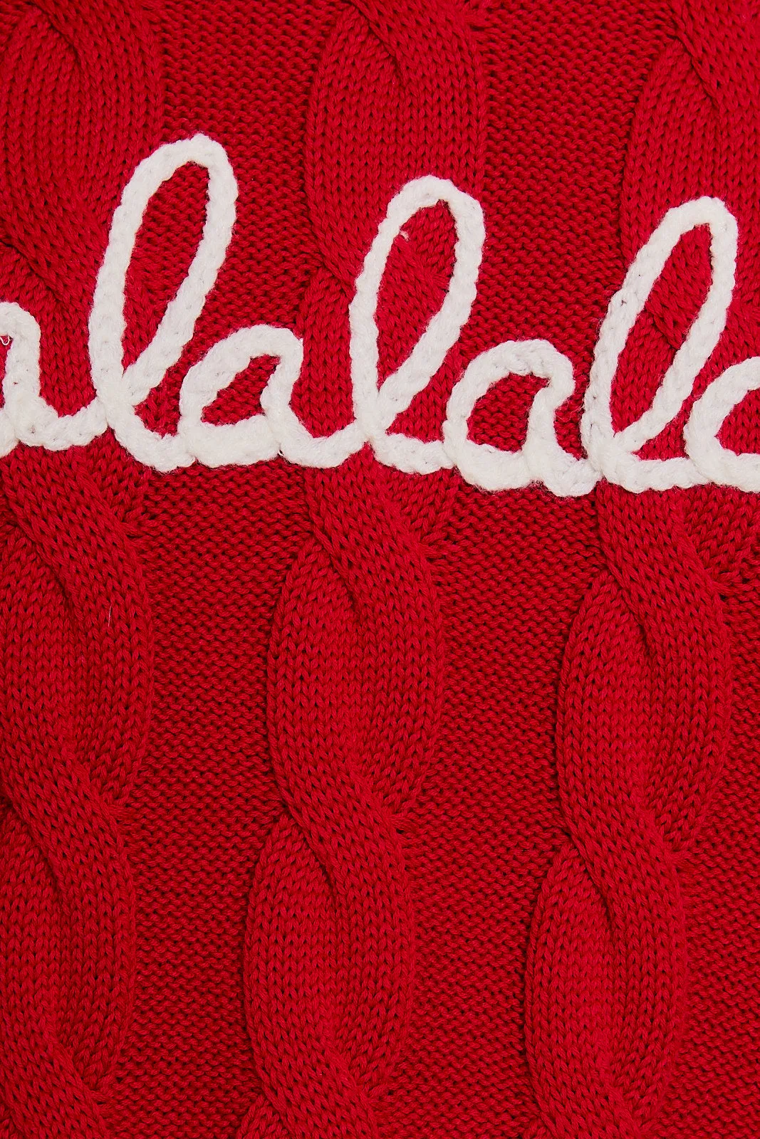 Falala Cable Sweater - Red