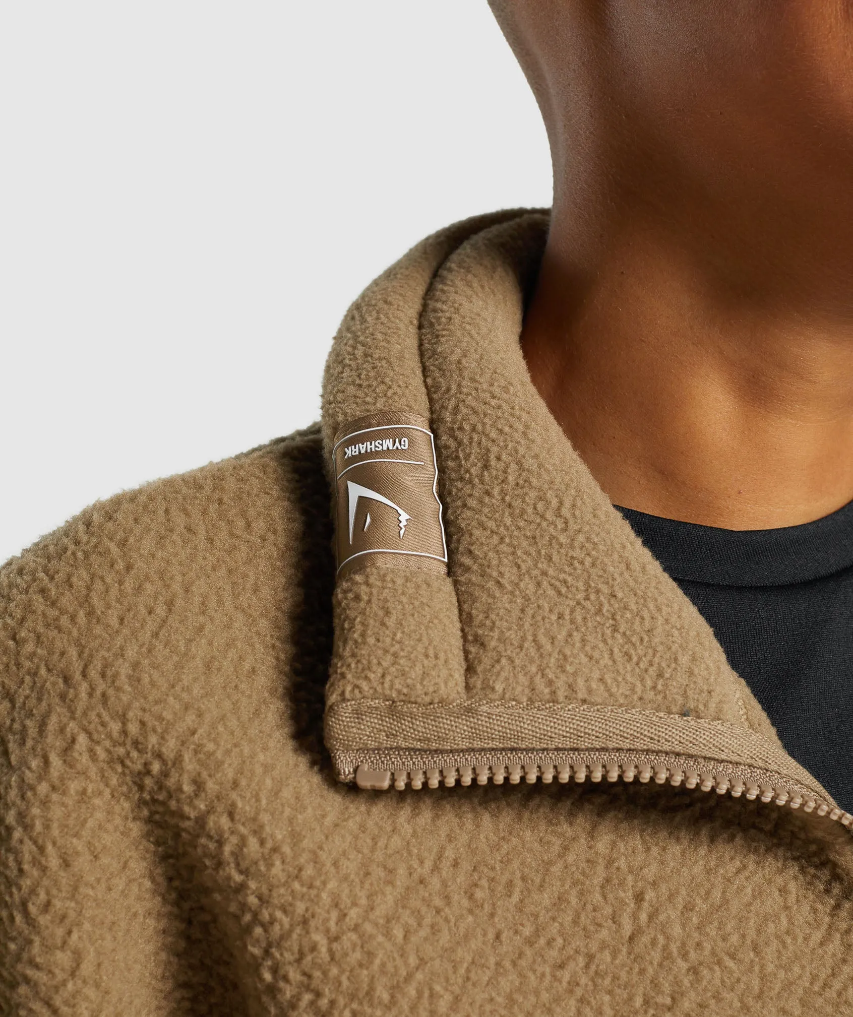 Gymshark Sherpa Jacket - Light Brown