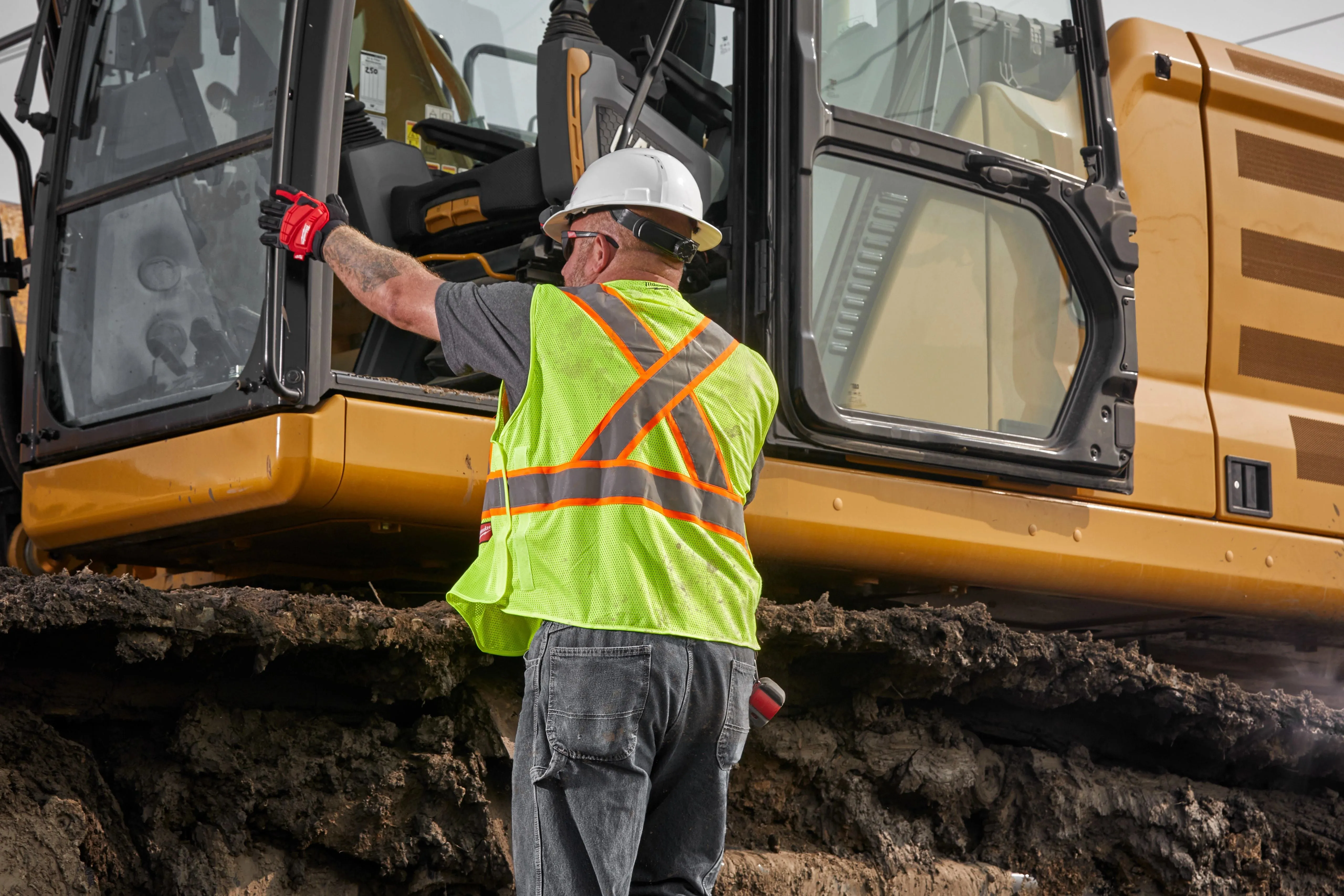 Hi-Vis Vest - Milwaukee® Class 2 High Visibility Mesh Safety Vest, 12 Pack, 48-73-51