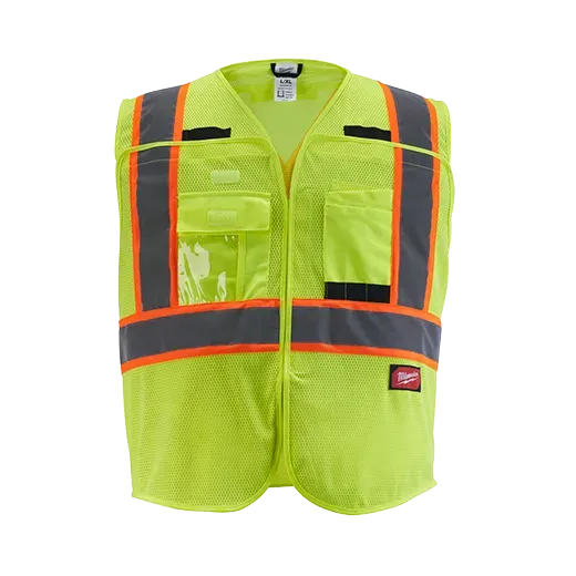 Hi-Vis Vest - Milwaukee® Class 2 High Visibility Mesh Safety Vest, 12 Pack, 48-73-51