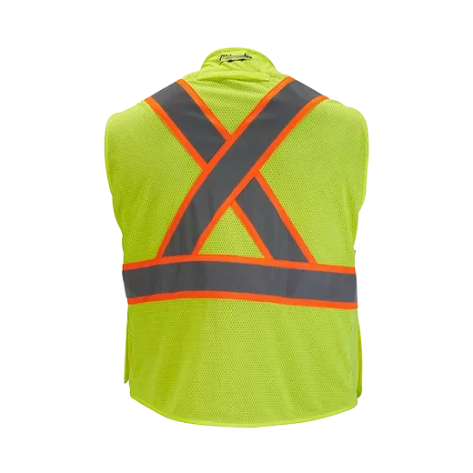 Hi-Vis Vest - Milwaukee® Class 2 High Visibility Mesh Safety Vest, 12 Pack, 48-73-51