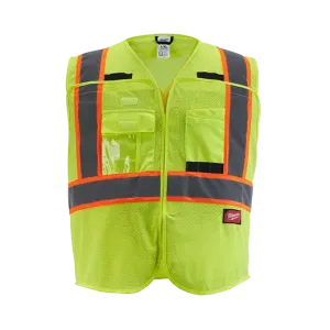 Hi-Vis Vest - Milwaukee® Class 2 High Visibility Mesh Safety Vest, 12 Pack, 48-73-51