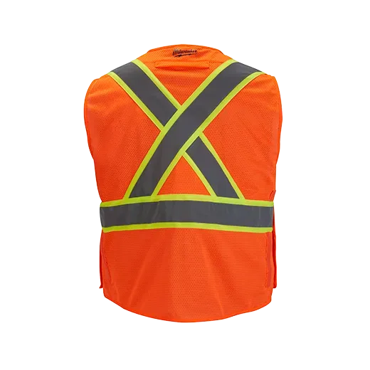 Hi-Vis Vest - Milwaukee® Class 2 High Visibility Mesh Safety Vest, 12 Pack, 48-73-51