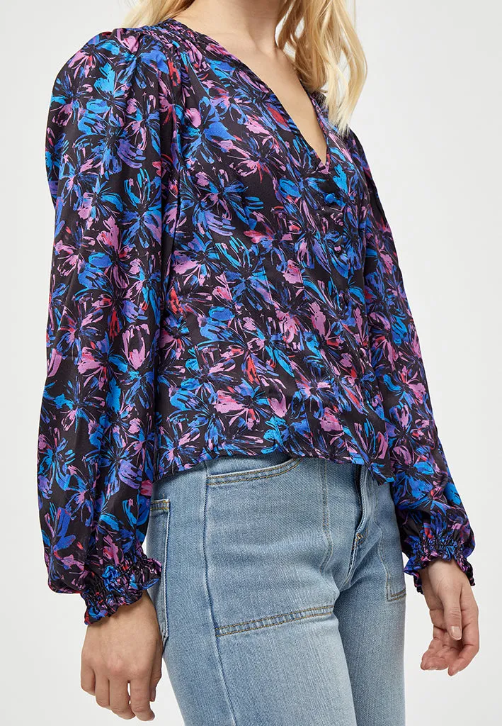 Kari Blouse - Black Print