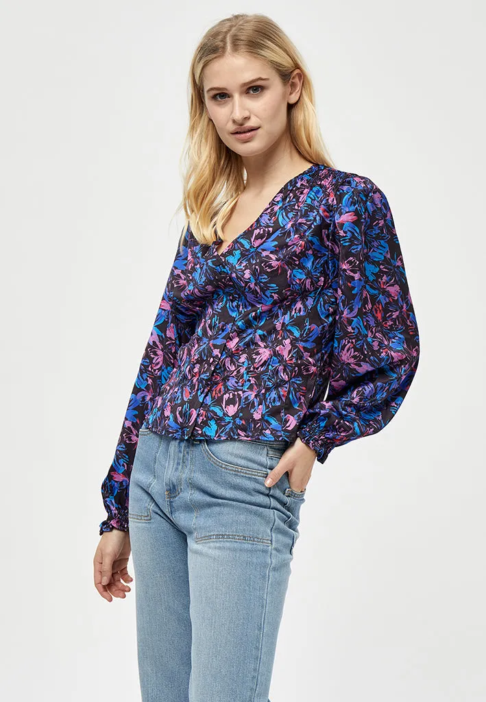 Kari Blouse - Black Print