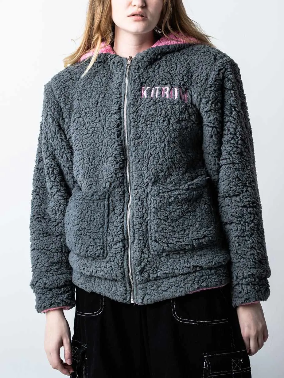 KUROMI & MY MELODY REVERSIBLE SHERPA ZIP HOODIE