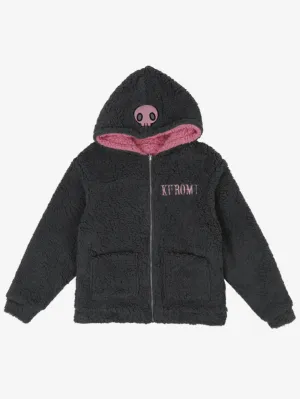 KUROMI & MY MELODY REVERSIBLE SHERPA ZIP HOODIE