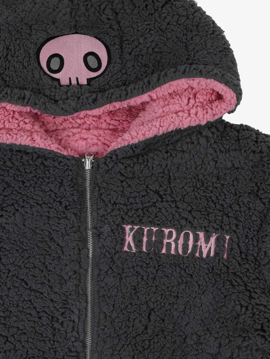 KUROMI & MY MELODY REVERSIBLE SHERPA ZIP HOODIE