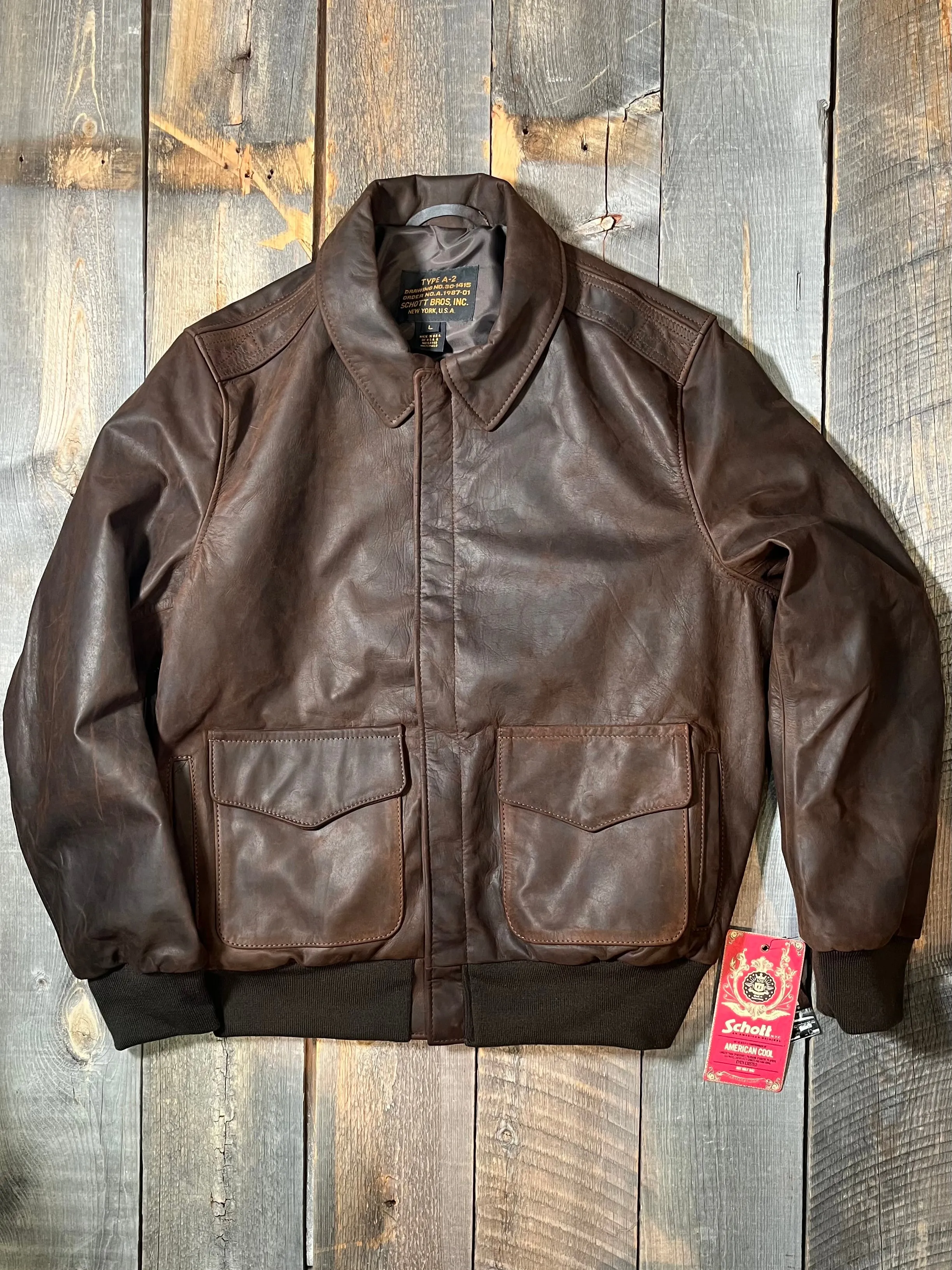 Lightweight Cowhide A-2 Jacket