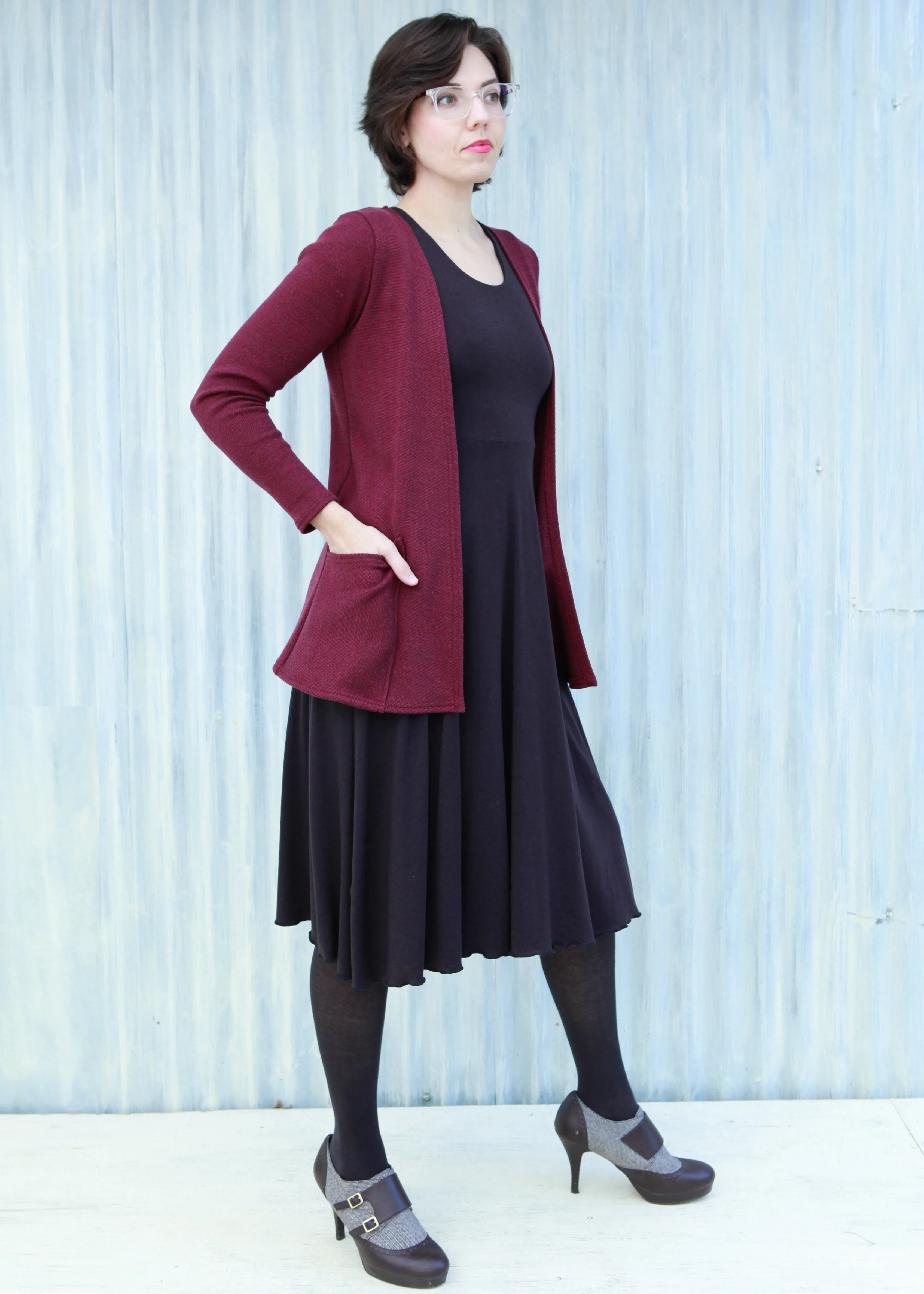 Maroon Quinn Cardigan