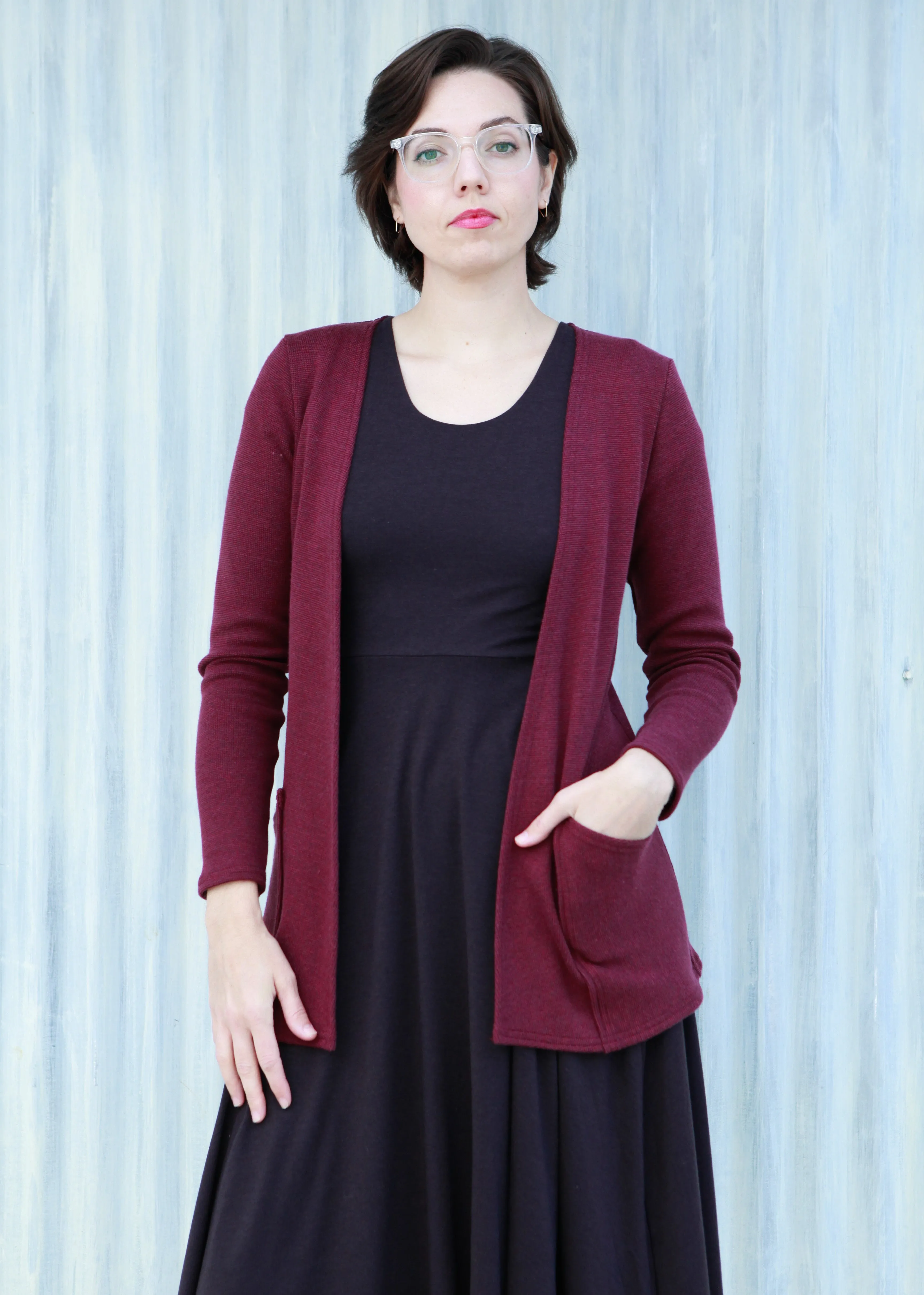 Maroon Quinn Cardigan