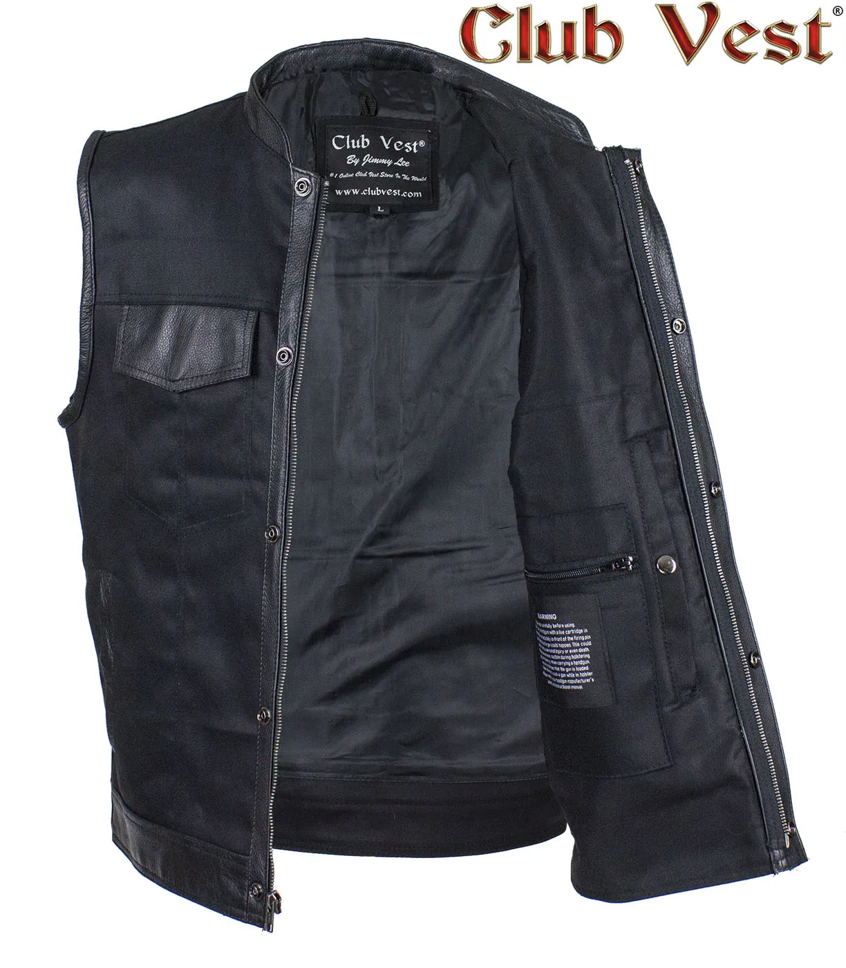 Men's Black Denim Vest by Club Vest®