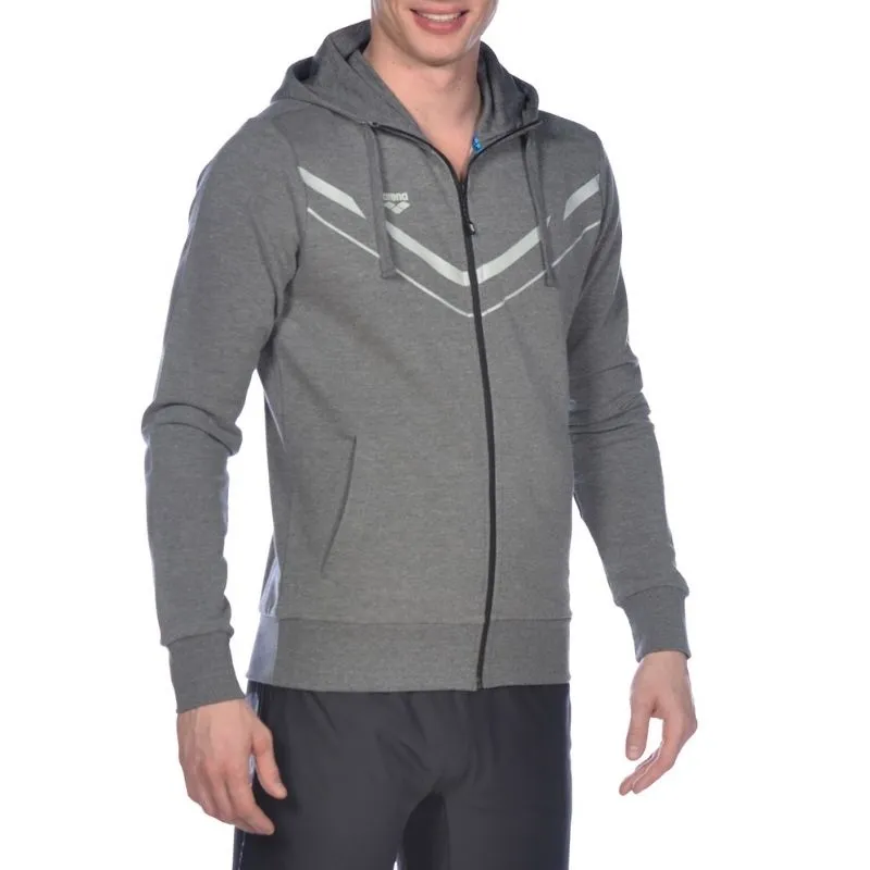 MEN'S STRETCH HOODED F/Z JACKET