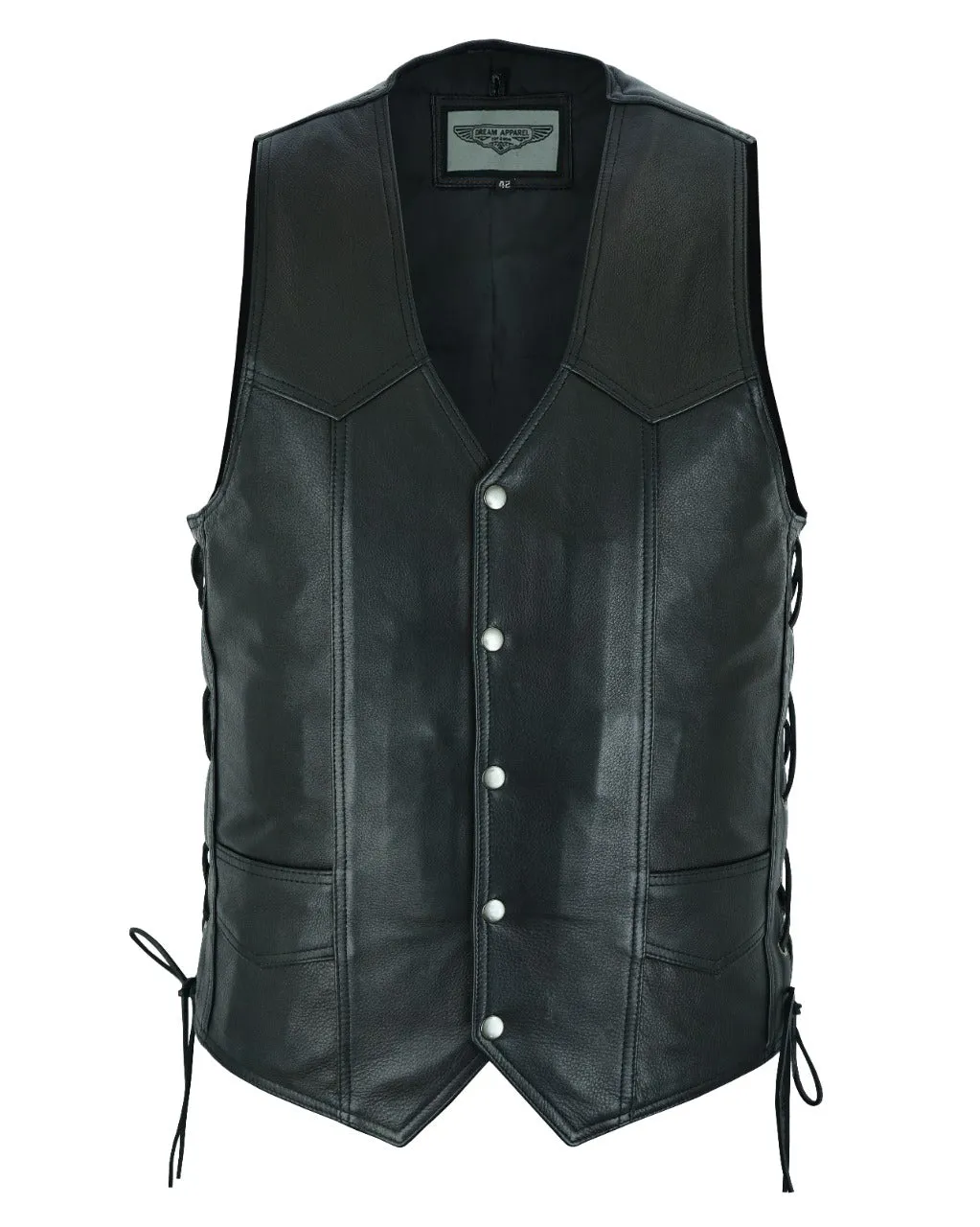 Mens Traditional Vest Heavy Duty Side Laces