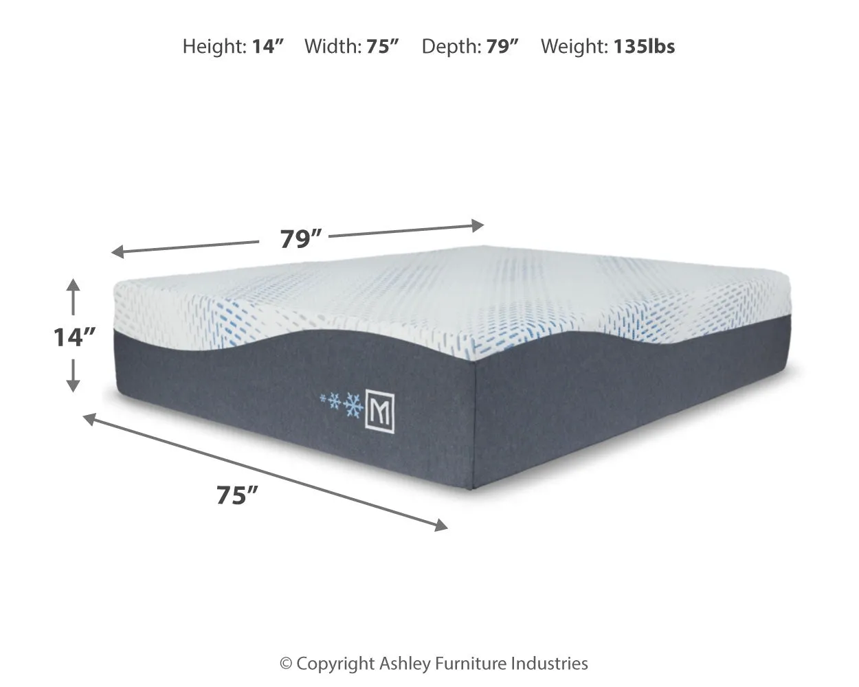 Millennium Luxury Gel Memory Foam Mattress with Adjustable Base in White