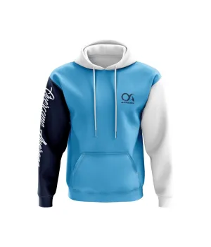 Overcome Average Fleece Hoodie - Carolina/White/Navy