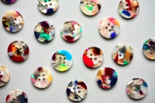 Painterly Set - Pack of 15 - 15mm Shirting Buttons