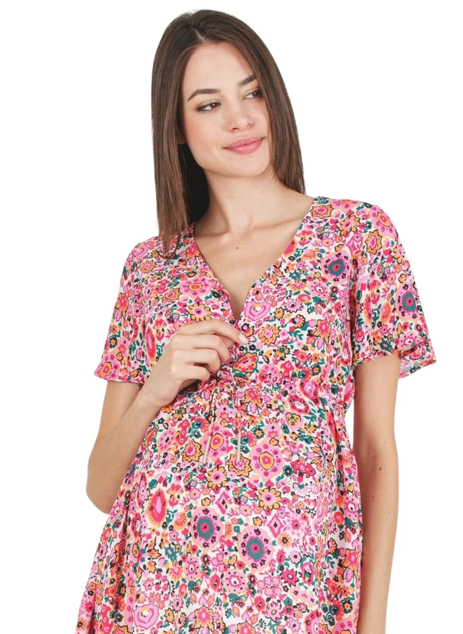 Printed Maternity & Nursing Top