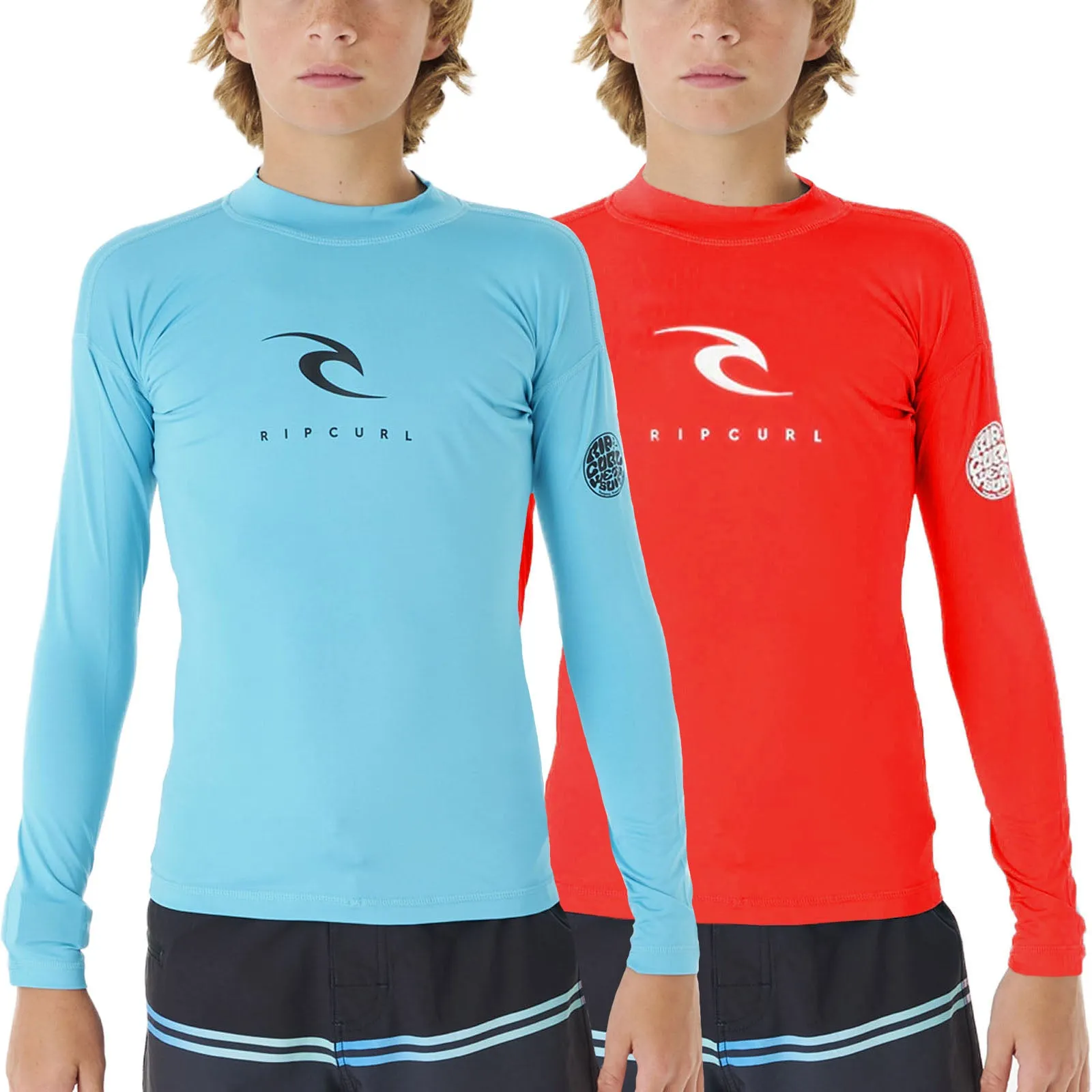 Rip Curl Kids Corps Long Sleeve Rash Vest T-Shirt